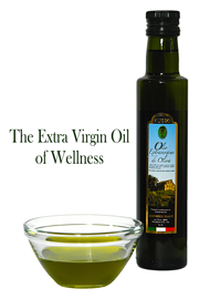 olio russo bottiglia